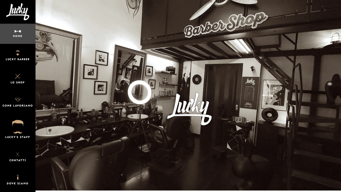 Barber shop website, before the Uisdom rebuild