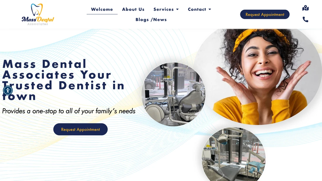 Dental practice website, before the Uisdom rebuild
